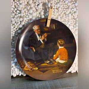 Norman Rockwell Decorative Plate The Tycoon
